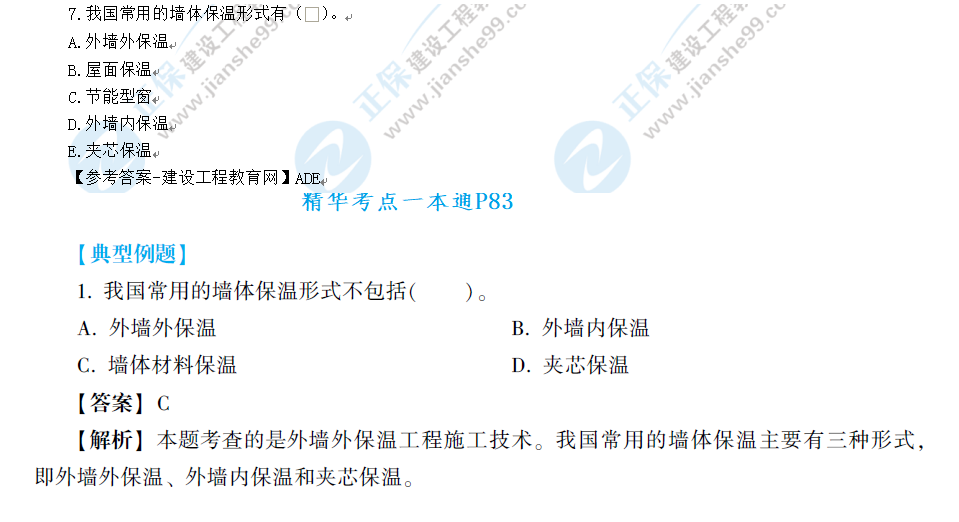 建筑實(shí)務(wù)考情分析3