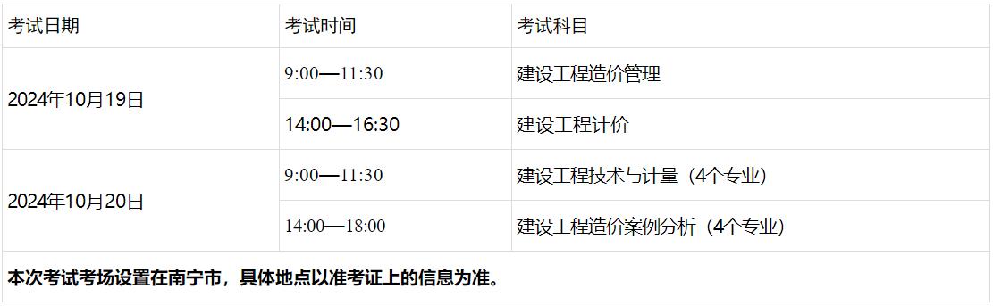 考試時(shí)間、科目及考場(chǎng)設(shè)置 ?